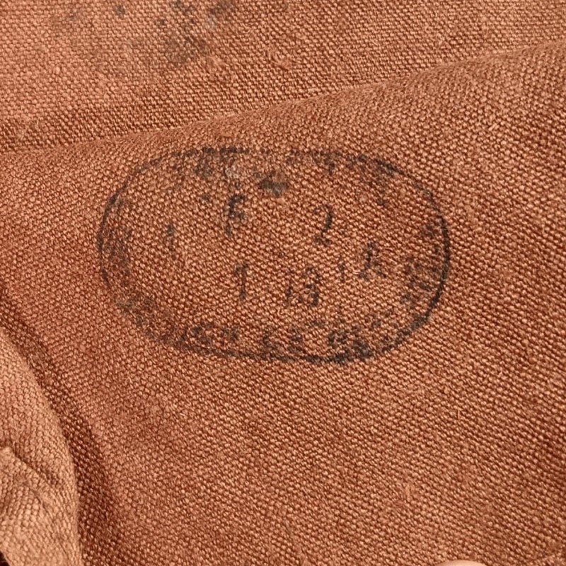 MUSETTE DE PANSAGE POUR CHEVAUX REGLEMENTAIRE CAVALERIE PREMIERE ET SECONDE GUERRE TOILE CACHOU